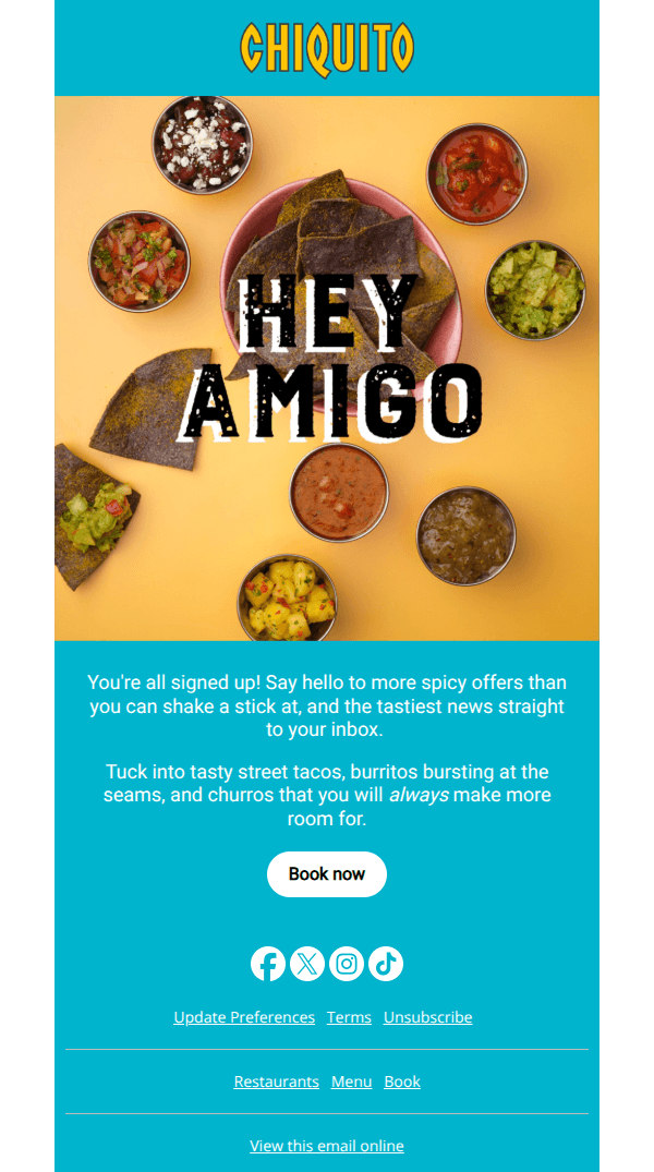 Welcome amigo! 🌮