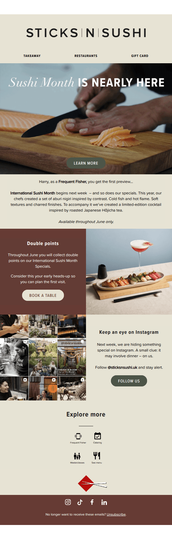 Sushi Month is nearly here