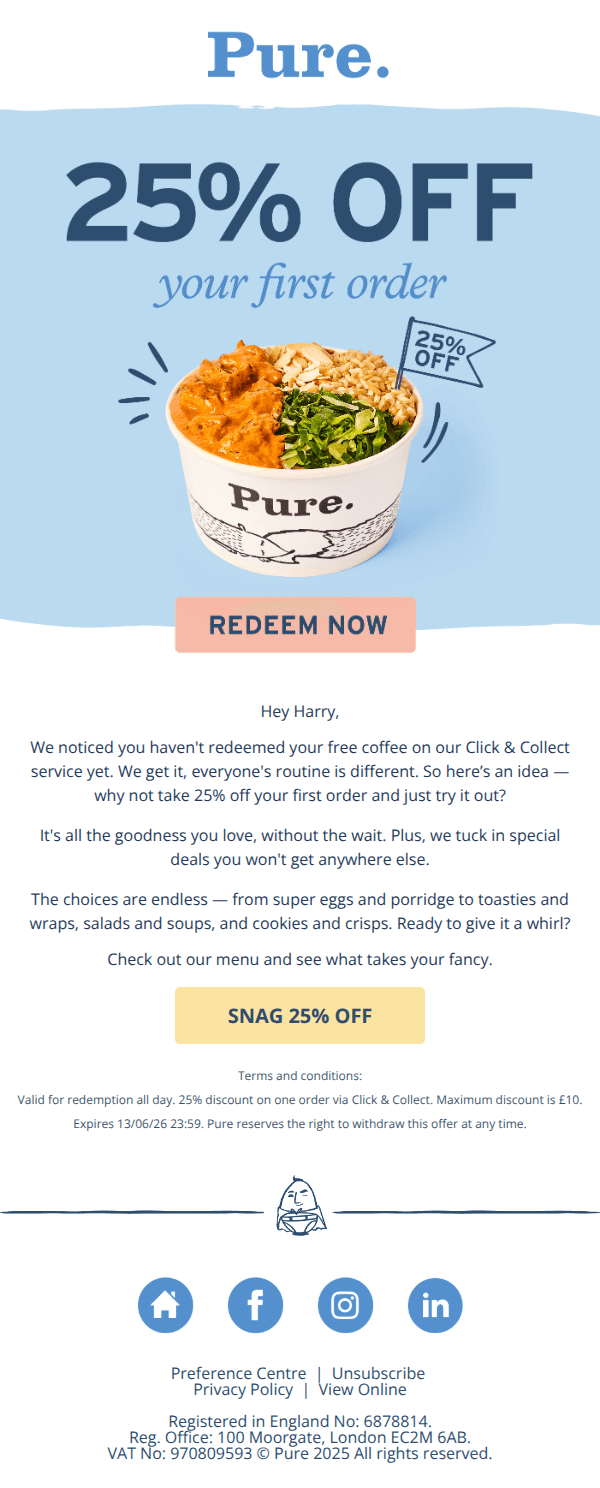 Waiting for a sign? Here's 25% off your first order! 🚦