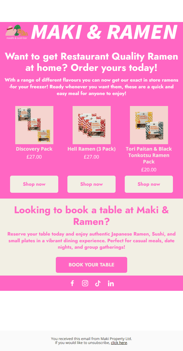 Check out our line of Ramens at Home!🍜