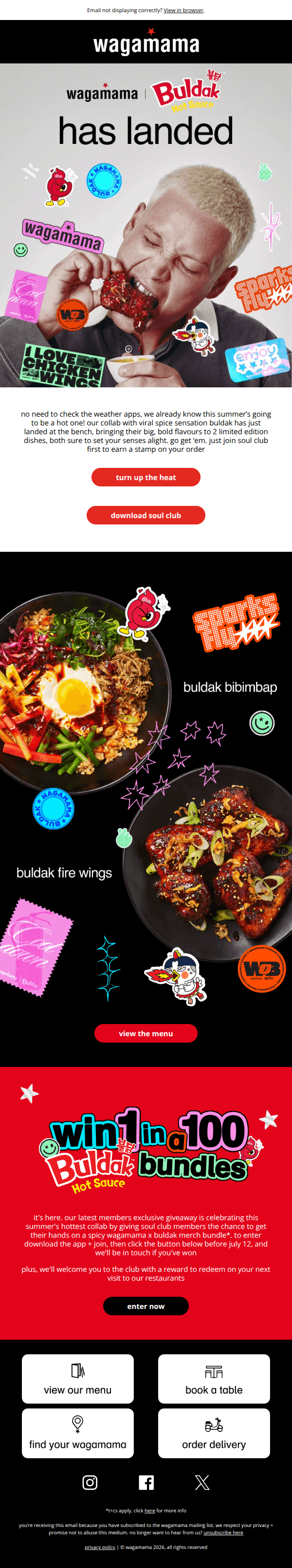just dropped: wagamama x buldak