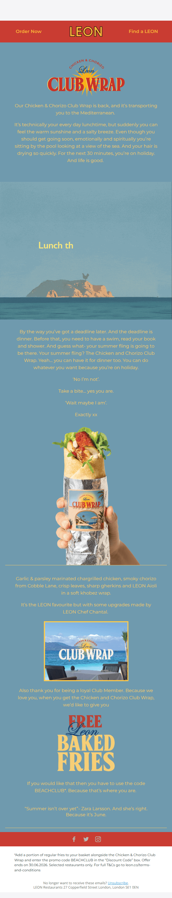 The summer feeling, wrapped up for you.