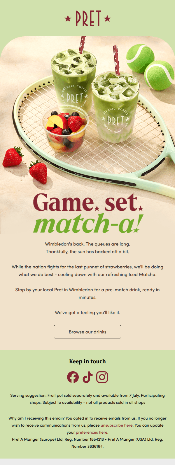 Headed to Wimbledon? 🎾