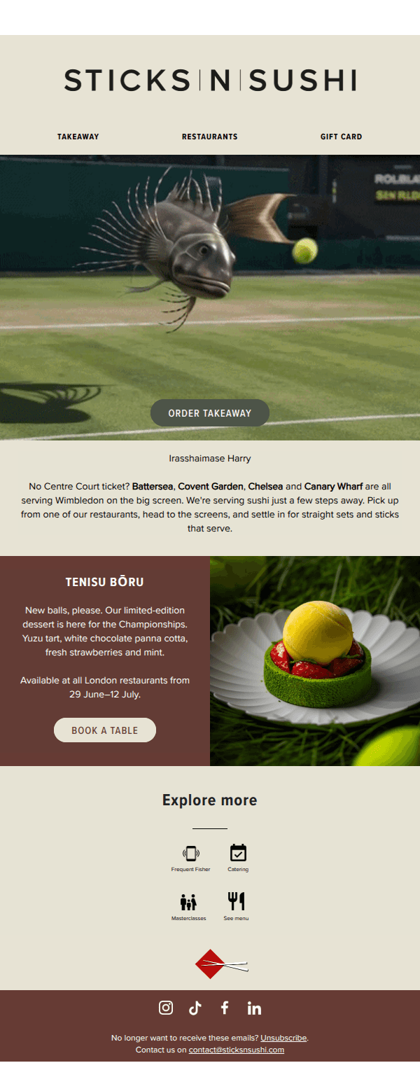Serving more than tennis