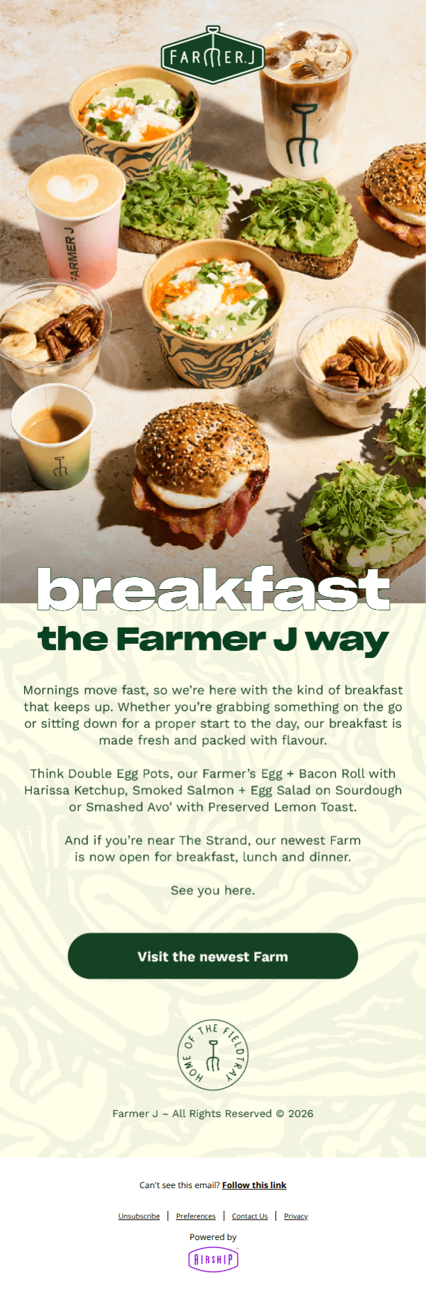 Breakfast, the Farmer J way 🍳