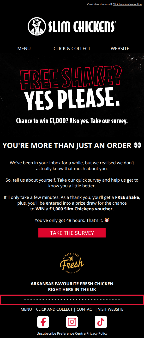 FREE SHAKE + £1,000? 👀
