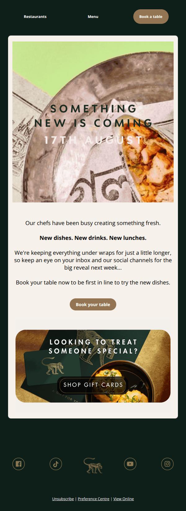 We've been cooking something up