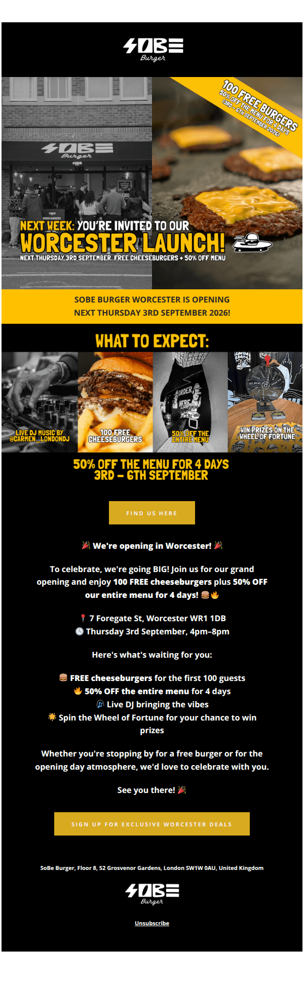 Worcester Grand Opening Alert: FREE Cheeseburgers on Us! 🍔🎉