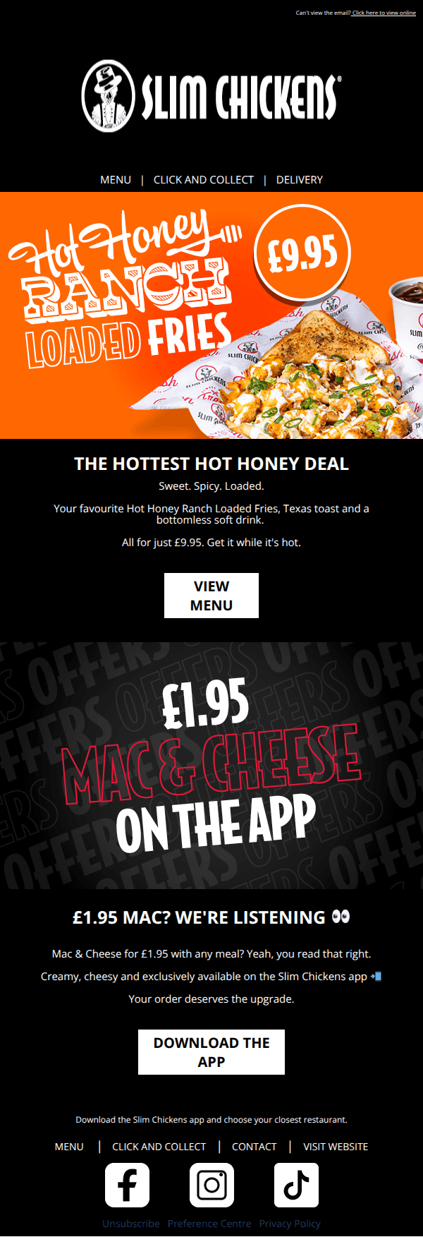 The hottest £9.95 meal in town 🔥🍯
