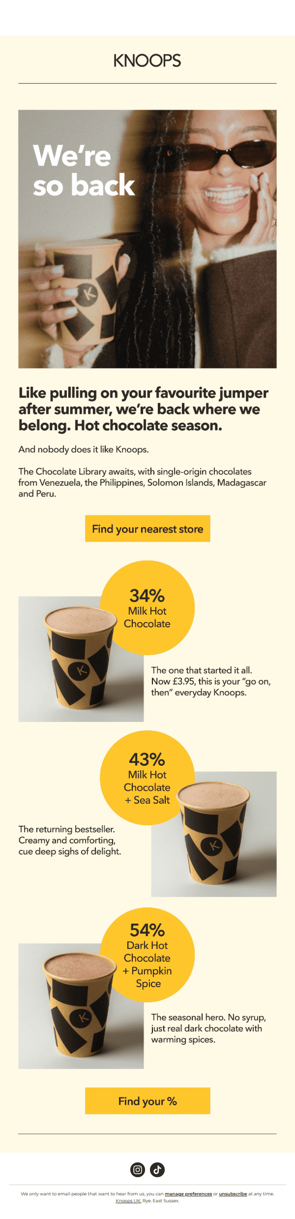 Hello hot choc, my old friend