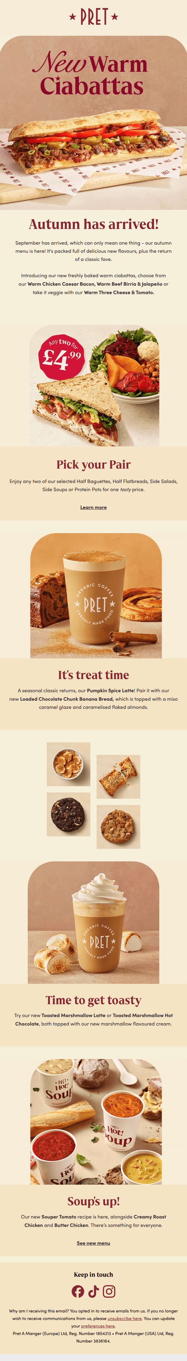 Pick your Pair + meet our new autumn menu 🍂