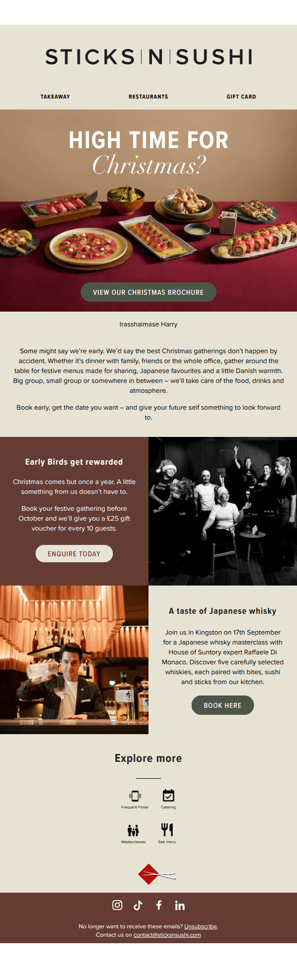High time for Christmas?