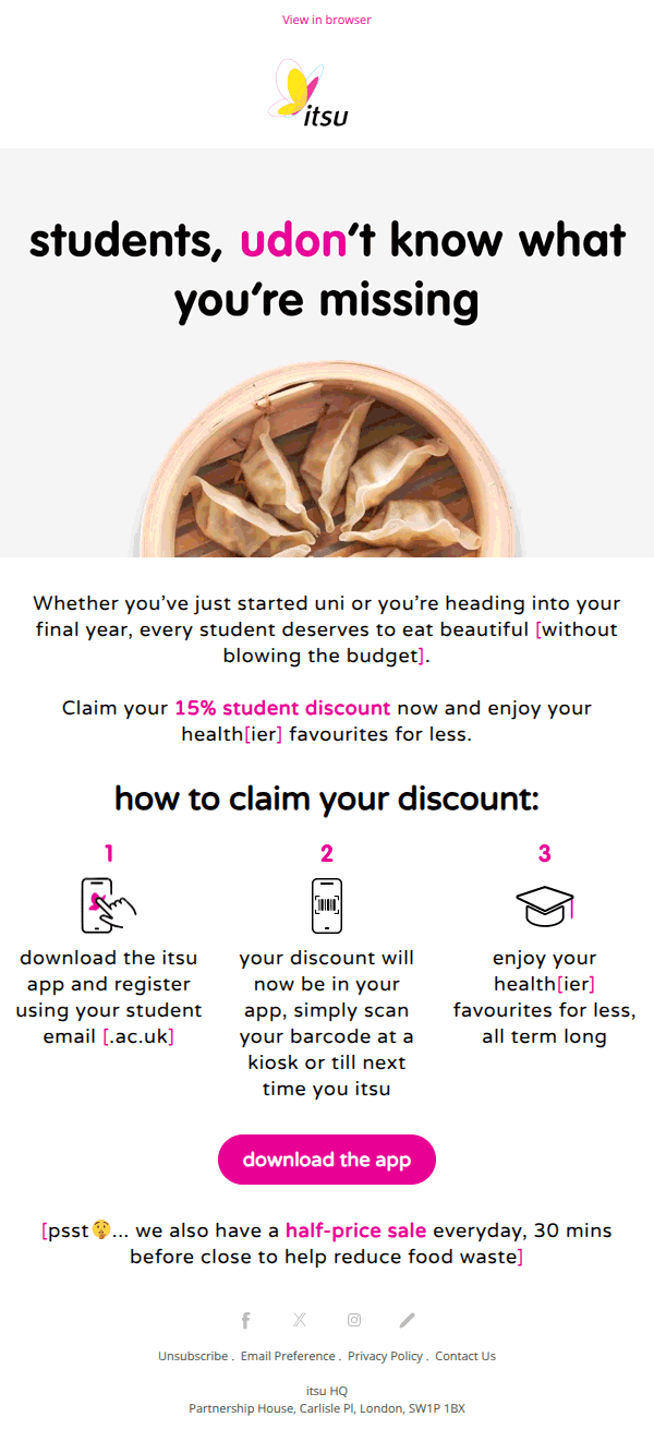 students, your discount awaits 🎓🍣  
