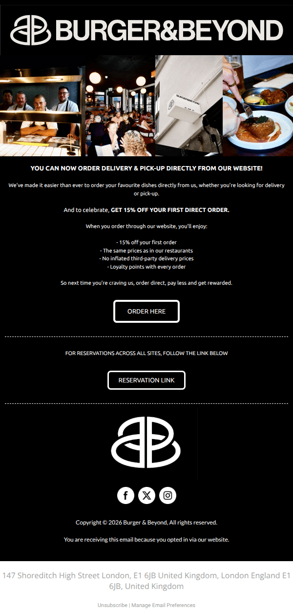 A little something from us... 15% Off inside 🍔​