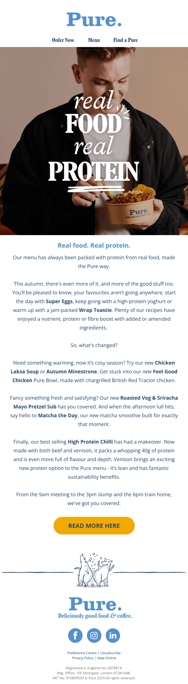 Meet the menu that keeps up with your day