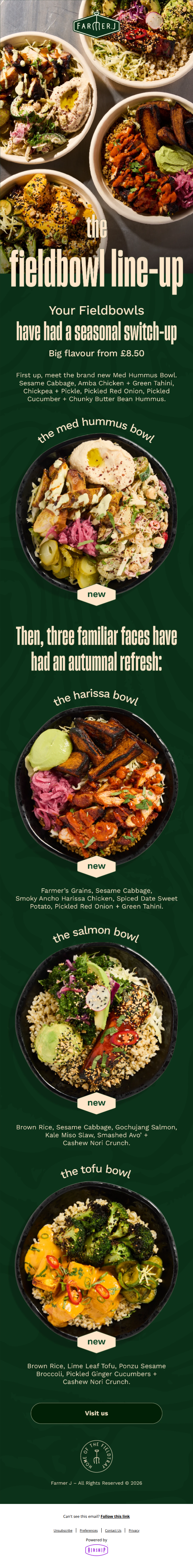The Fieldbowl line-up