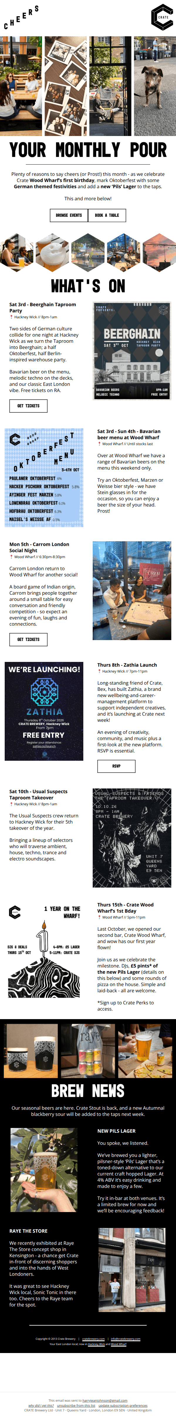 What's happening at CRATE!