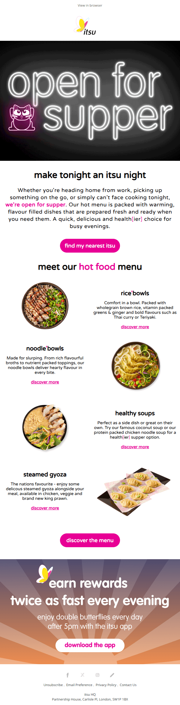 make tonight an itsu night