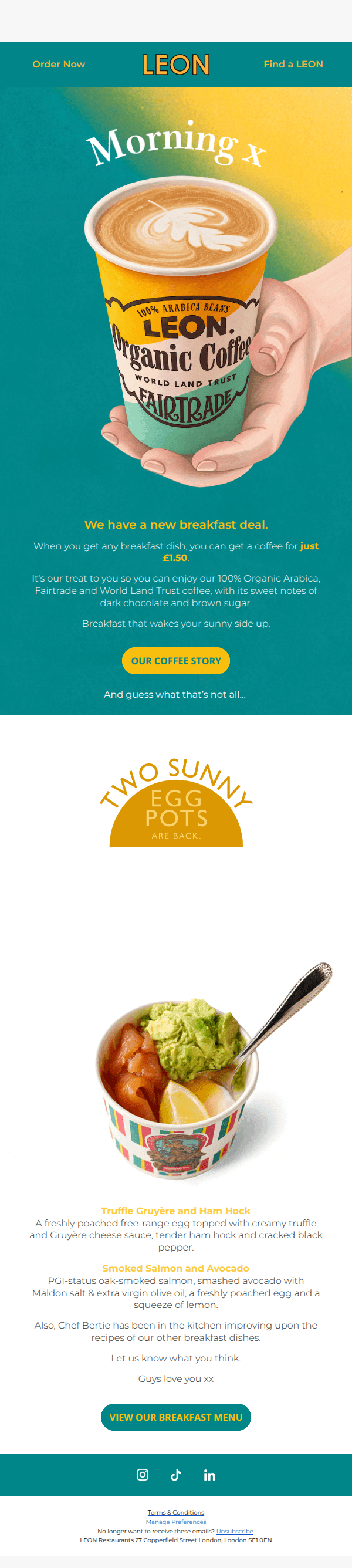 New breakfast deal